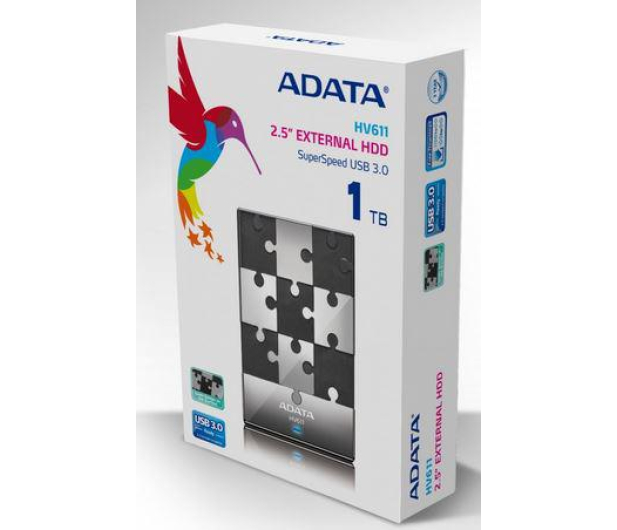 ADATA 1TB HV611 2.5'' USB 3.0 czarny - 247584 - zdjęcie 2